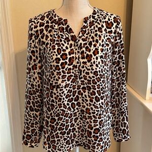 Talbots Animal Print Top
